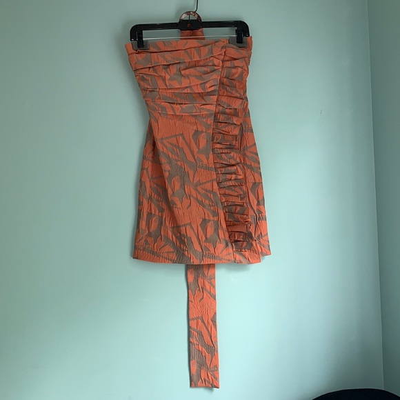 NWT Alexis Nokoma Strapless Cotton Mini Dress XS - Picture 6 of 16